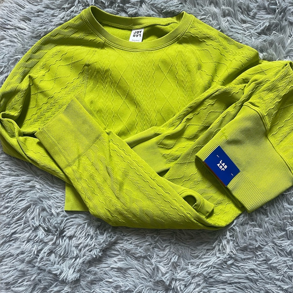 JoyLab Lime Green Textured Set - Picture 2 of 4
